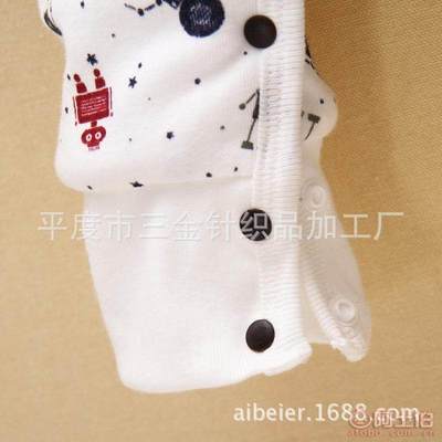 【kookoohouse/咕咕屋廠家直銷(xiāo)2015秋冬新款兒童加厚爬服卡通滿印花開(kāi)扣嬰兒連體衣】平度市三金針織品加工廠 - 產(chǎn)品庫(kù)