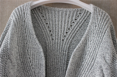 2015秋冬新風(fēng)尚 大麻花口袋粗線針織開衫，詮釋OL優(yōu)雅通勤風(fēng)